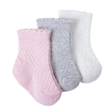 HelloBaby Kız Bebek 3lü Soket Çorap