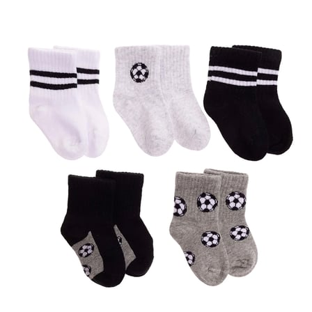 HelloBaby Erkek Bebek 5li Soket Çorap Top Baskılı