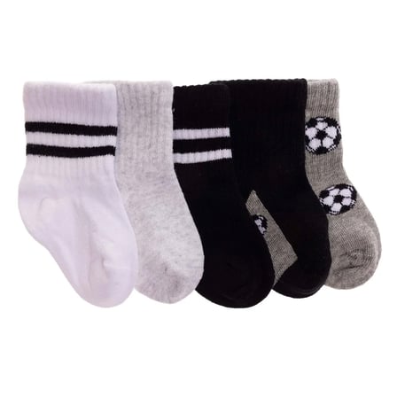 HelloBaby Erkek Bebek 5li Soket Çorap Top Baskılı