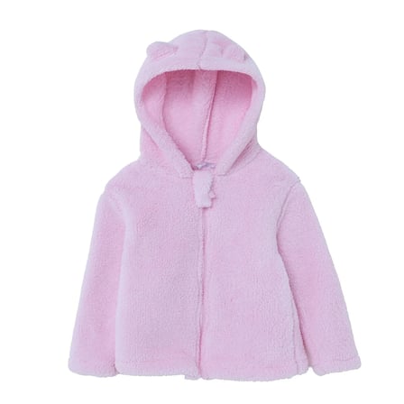 HelloBaby Kız Bebek Welsoft Hırka Fermuarlı Kapüşonlu Long Sleeve