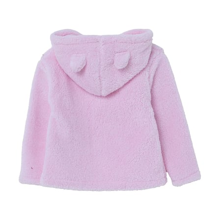 HelloBaby Kız Bebek Welsoft Hırka Fermuarlı Kapüşonlu Long Sleeve