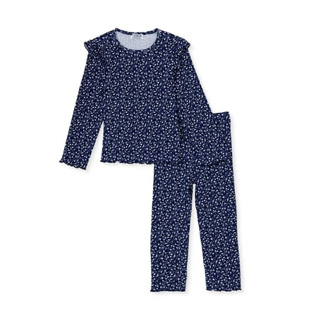 HelloBaby Kız Bebek Bluz-Tayt Çiçek Baskılı Bisiklet Yaka Long Sleeve Reçme