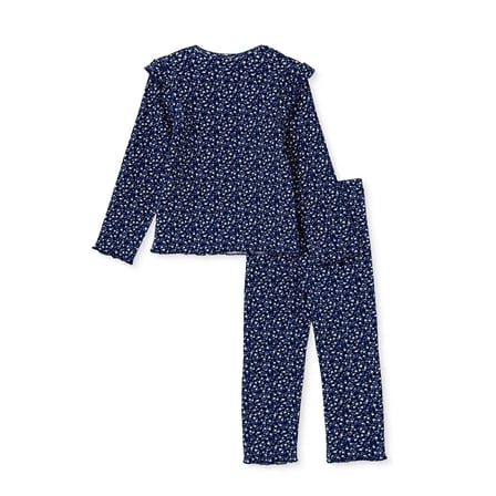 HelloBaby Kız Bebek Bluz-Tayt Çiçek Baskılı Bisiklet Yaka Long Sleeve Reçme