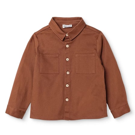 HelloBaby Erkek Bebek Gömlek Düğmeli Gömlek Yaka Long Sleeve