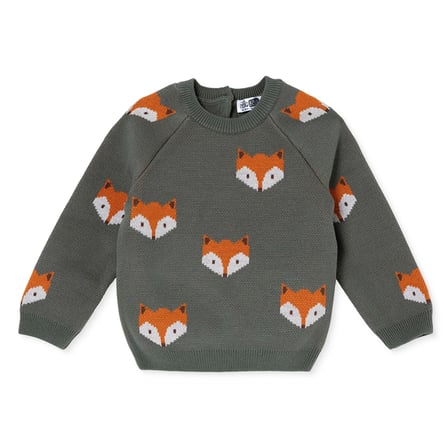 HelloBaby Erkek Bebek Kazak Bisiklet Yaka Long Sleeve