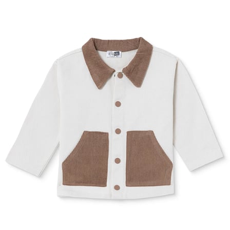 HelloBaby Erkek Bebek Ceket Düğmeli Gömlek Yaka Long Sleeve