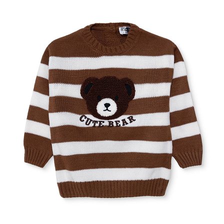 HelloBaby Erkek Bebek Kazak Bisiklet Yaka Long Sleeve