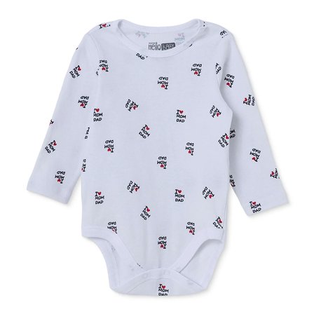 HelloBaby Unisex Body Çıtçıtlı Çıtçıtlı Yaka Long Sleeve