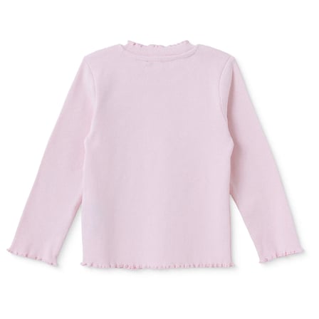 HelloBaby Kız Bebek Tişört Çiçek Baskılı Bisiklet Yaka Long Sleeve