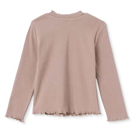 HelloBaby Kız Bebek Tişört Çiçek Baskılı Bisiklet Yaka Long Sleeve