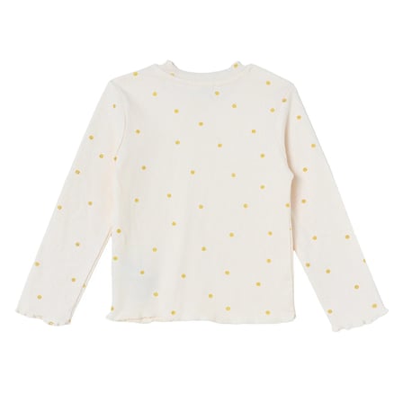 HelloBaby Kız Bebek Tişört Puantiye Baskılı Bisiklet Yaka Long Sleeve