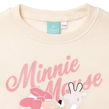 Disney Kız Bebek Lisans Eşofman Takımı Lisans Baskılı Bisiklet Yaka Long Sleeve Lastikli