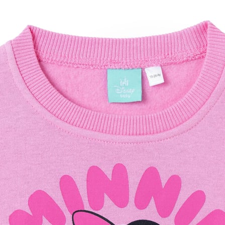 Disney Kız Bebek Lisans Sweatshirt Lisans Baskılı Bisiklet Yaka Long Sleeve