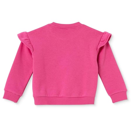 Barbie Kız Bebek Lisans Sweatshirt Lisans Baskılı Bisiklet Yaka Long Sleeve