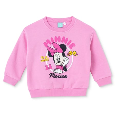 Disney Kız Bebek Lisans Sweatshirt Lisans Baskılı Bisiklet Yaka Long Sleeve