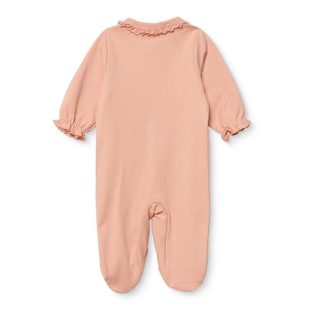 Bebetto Kız Bebek Mevlüt Kıyafeti Çiçek Baskılı Çıtçıtlı Dantel Yaka Long Sleeve
