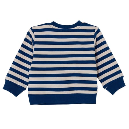 HelloBaby Erkek Bebek Sweatshirt Çizgili Çıtçıtlı Bisiklet Yaka Long Sleeve