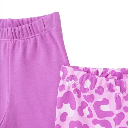 HelloBaby Kız Bebek 2li Alt Leopar Baskılı Ribanalı