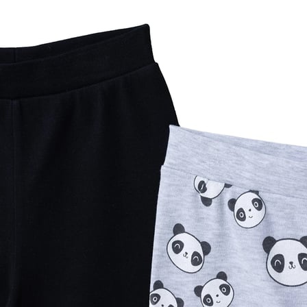 Hellobaby Erkek Bebek 2Li Alt Panda Baskılı Ribanalı