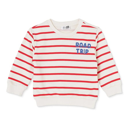 HelloBaby Erkek Bebek Sweatshirt Araba Baskılı Bisiklet Yaka Long Sleeve