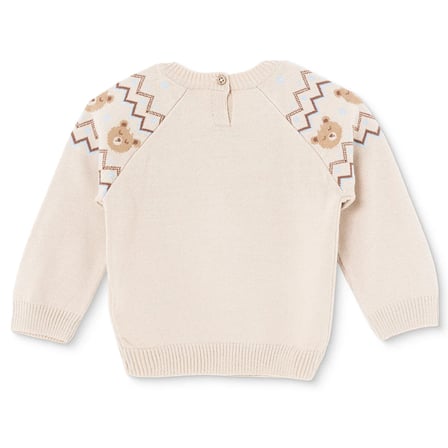 HelloBaby Erkek Bebek Kazak Hayvan Baskılı Bisiklet Yaka Long Sleeve