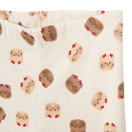 HelloBaby Kız Bebek Tayt Ayı Baskılı Reçme