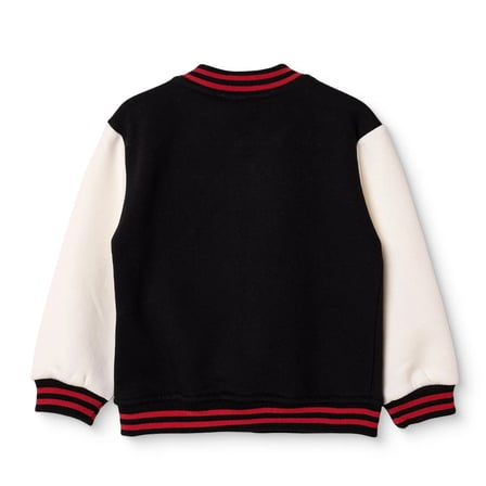 HelloBaby Erkek Bebek Kolej Ceket Ayı Baskılı Çıtçıtlı V Yaka Long Sleeve
