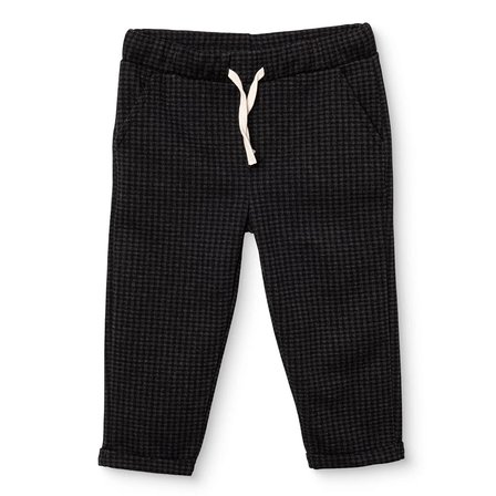 HelloBaby Erkek Bebek Pantolon Ekose Baskılı Bağcıklı Duble