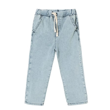 HelloBaby Erkek Bebek Denim Pantolon Bağcıklı Reçme