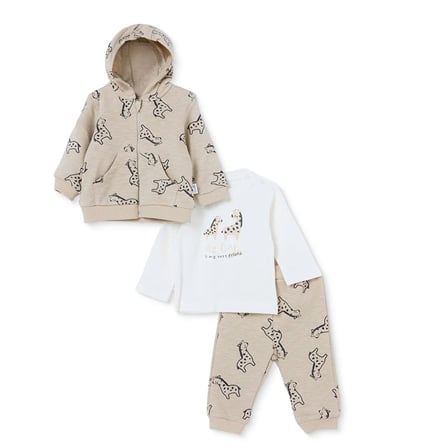 Bebetto Erkek Bebek Sweatshirt-Hırka-Alt Dinozor Baskılı Fermuarlı Bisiklet Yaka Long Sleeve Patiksiz