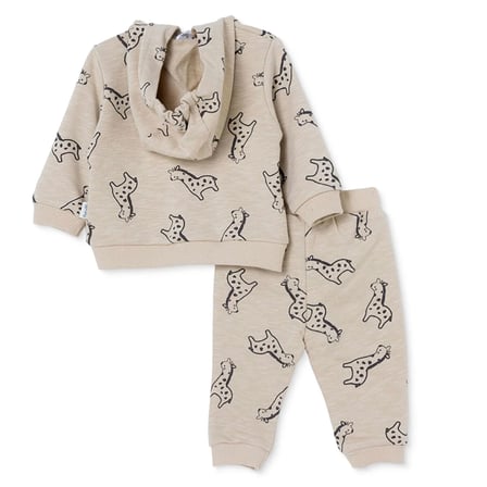 Bebetto Erkek Bebek Sweatshirt-Hırka-Alt Dinozor Baskılı Fermuarlı Bisiklet Yaka Long Sleeve Patiksiz