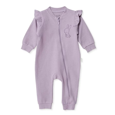 Bebetto Kız Bebek Tulum Hayvan Baskılı Fermuarlı Bisiklet Yaka Long Sleeve Patiksiz