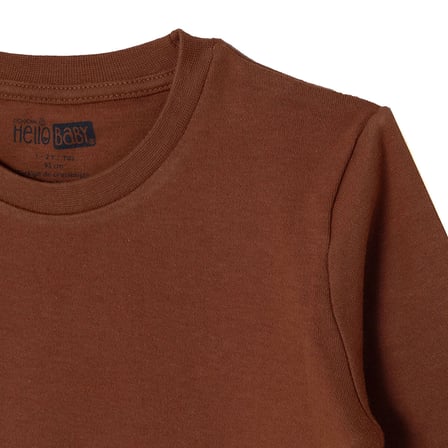 HelloBaby Erkek Bebek Tişört Bisiklet Yaka Long Sleeve