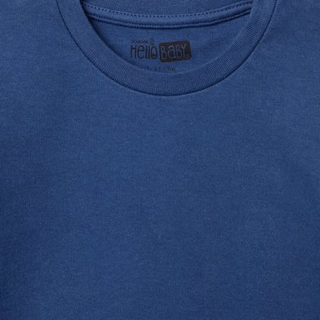 HelloBaby Erkek Bebek Tişört Bisiklet Yaka Long Sleeve