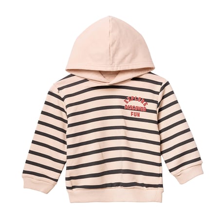 HelloBaby Erkek Bebek Kapüşonlu Sweatshirt Çizgili Kapüşonlu Long Sleeve