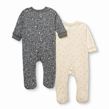 Mothercare Erkek Bebek Tulum Uzay Baskılı Çıtçıtlı Bisiklet Yaka Long Sleeve Patikli