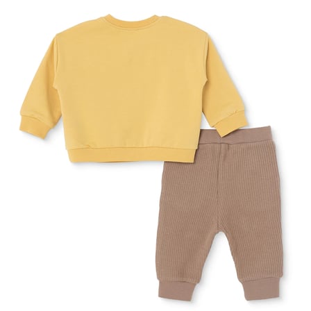 Bebetto Erkek Bebek Sweatshirt-Alt Araba Baskılı Fırfırlı Yaka Long Sleeve Patiksiz