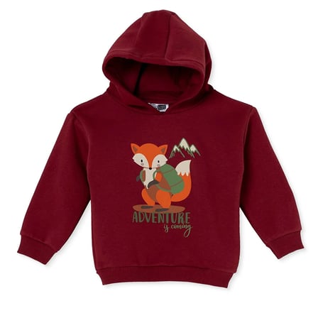 HelloBaby Erkek Bebek Kapüşonlu Sweatshirt Hayvan Baskılı Kapüşonlu Long Sleeve