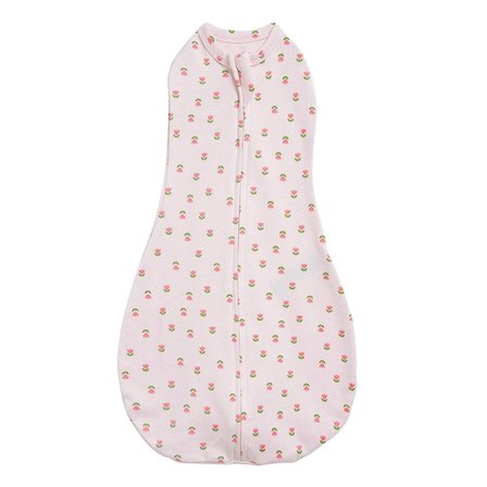 HelloBaby Kız Bebek Kundak Çiçek Baskılı Fermuarlı Bisiklet Yaka