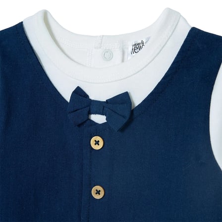 HelloBaby Erkek Bebek Mevlüt Kıyafeti Düğmeli Gömlek Yaka Long Sleeve Patikli