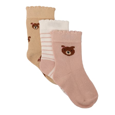 HelloBaby Erkek Bebek 3lü Soket Çorap Hayvan Baskılı