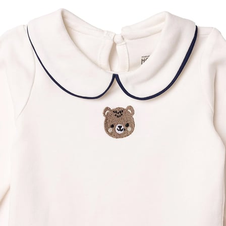 HelloBaby Erkek Bebek Body Çıtçıtlı Bebe Yaka Long Sleeve