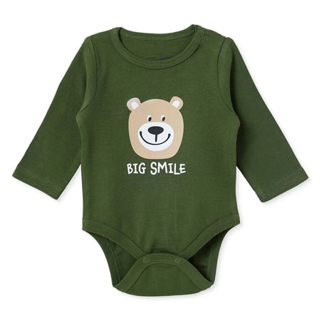 HelloBaby Erkek Bebek Body Çıtçıtlı Çıtçıtlı Yaka Long Sleeve