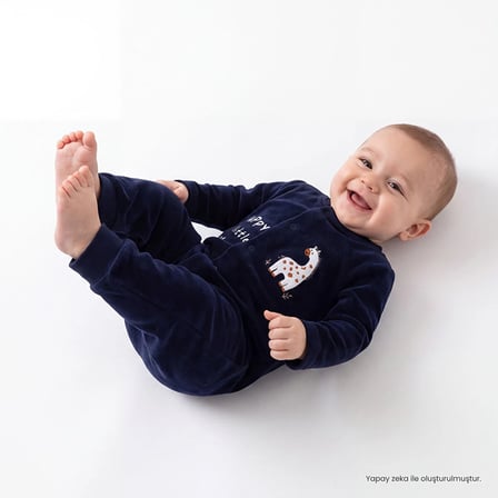 HelloBaby Yenidoğan Kadife Patiksiz Tulu