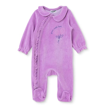 HelloBaby Yenidoğan Kadife Patikli Tulum