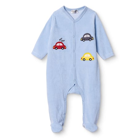 HelloBaby Yenidoğan Kadife Patikli Tulum