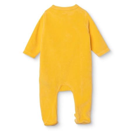 HelloBaby Erkek Bebek Kadife Tulum Hayvan Baskılı Bisiklet Yaka Çıtçıtlı Uzun Kol Uzun Paça
