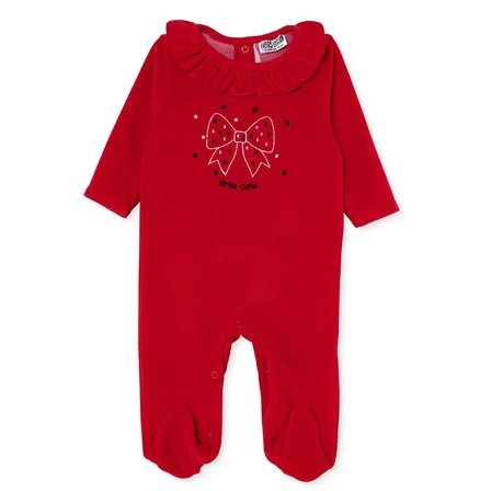 HelloBaby Yenidoğan Kadife Patikli Tulum