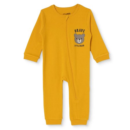 Hellobaby Erkek Bebek Patiksiz Tulum Bisiklet Yaka Uzun Kol Ribanalı Paça