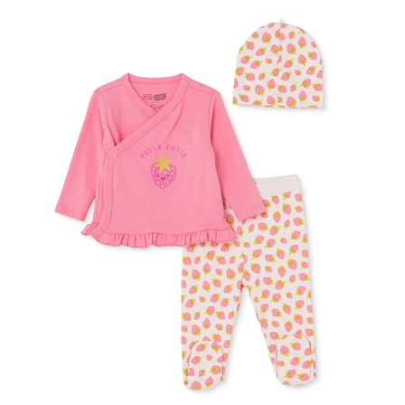 HelloBaby Yenidoğan Zıbın-Şapka-Patikli